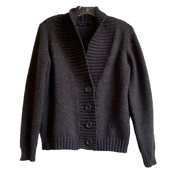 Kersh Sweaters - KERSH Grey Button Up Cardigan